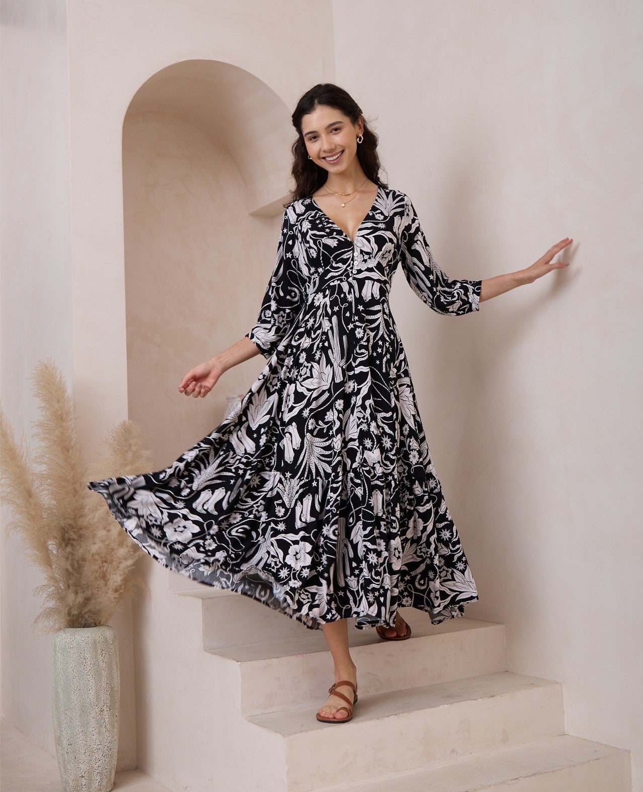 WESTERN VIBE MAXI DRESS