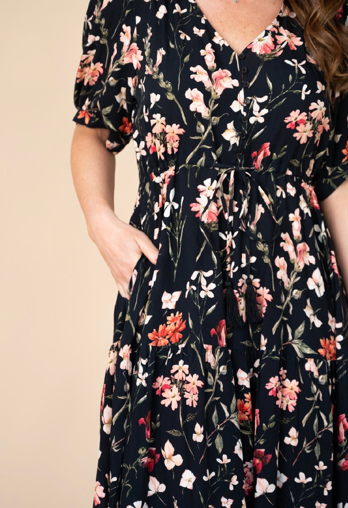 WILLOW TREE VEN MAXI BLACK