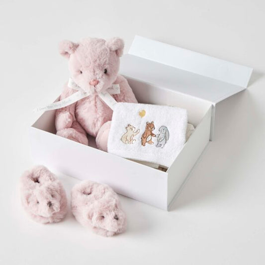 PLHA012 PINK TEDDY HAMPER