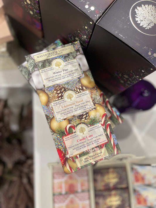 WAVERTREE TRIO PACK CANDY/TINSEL/WINTER