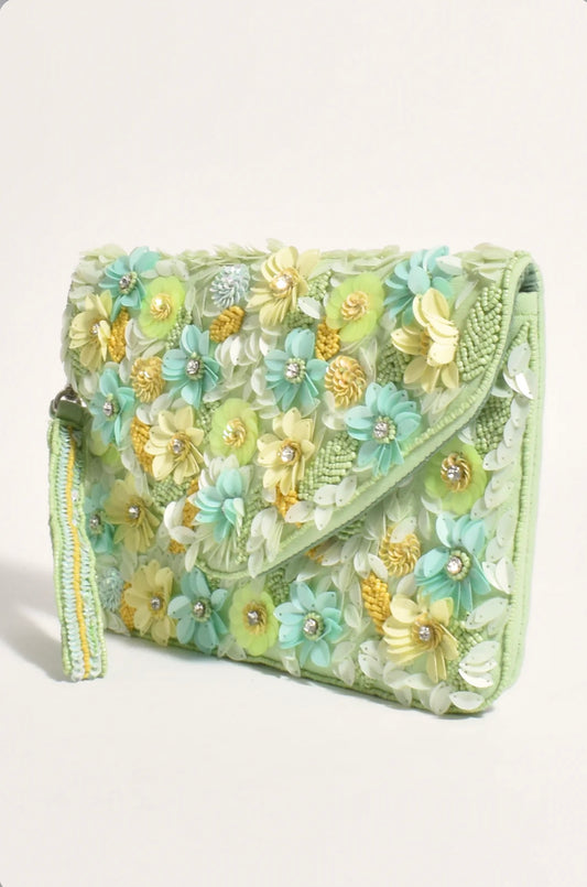 AVA-2610NUDEMULT SEQUIN CLUTCH