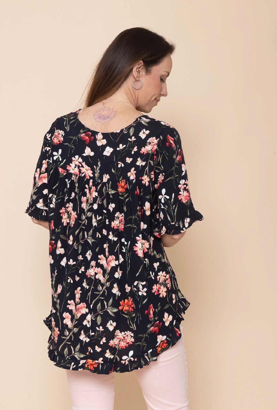 WILLOWTREE VEN BLOUSE BLACK