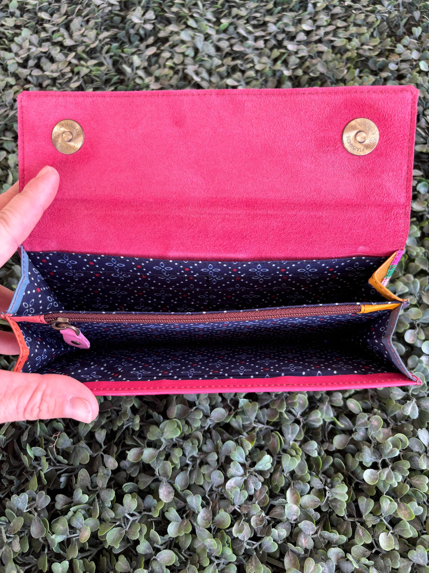 COLOUR DROP LEATHER PURSE