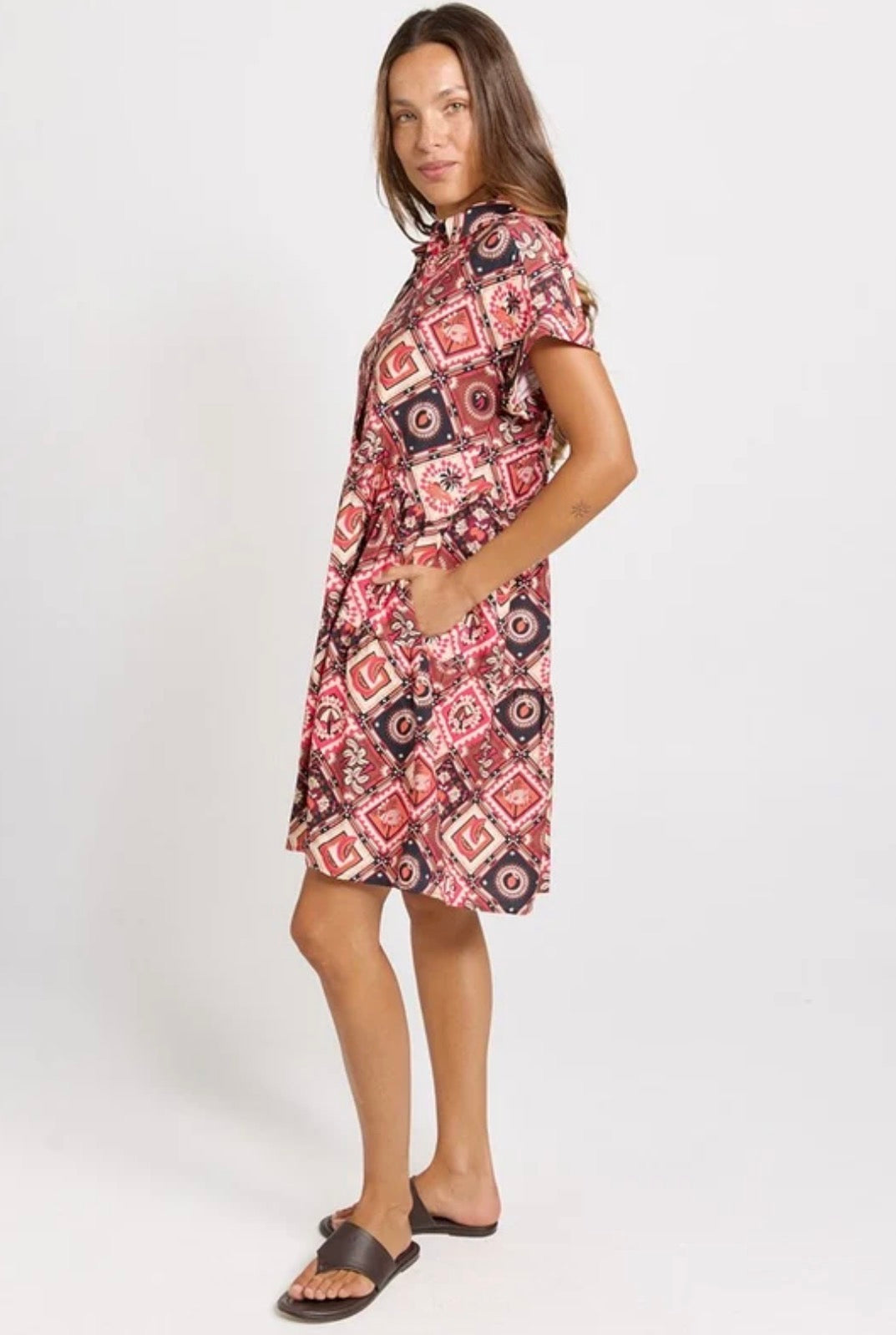BETTY BASICS COPACABANA SHIFT DRESS