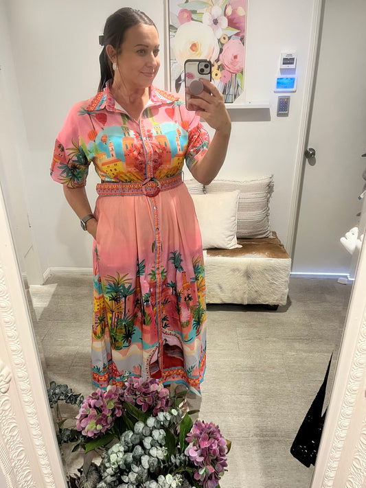 PORTOFINO SAGE MAXI DRESS