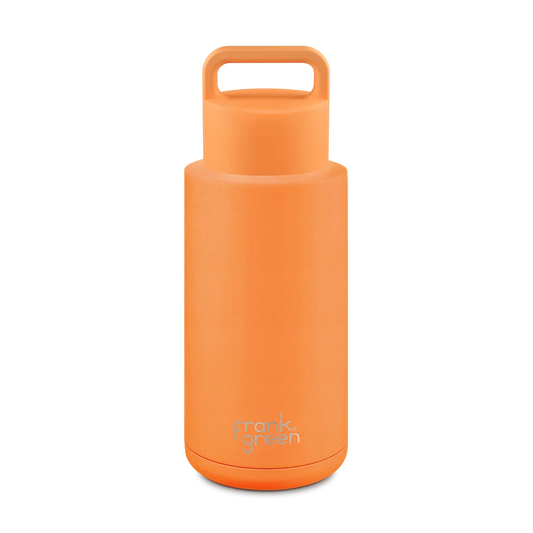 FRANK GREEN 34OZ CERAMIC REUSABLE BOTTLE ORANGE