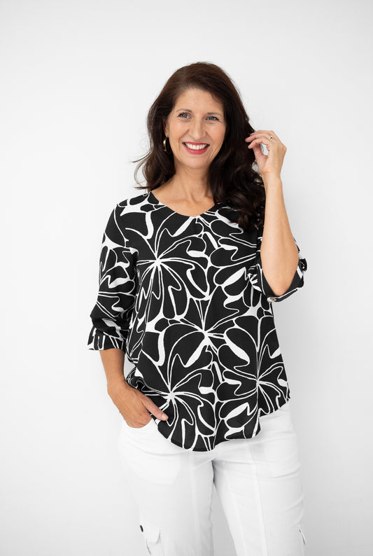 WILLOWTREE GEO BLOUSE