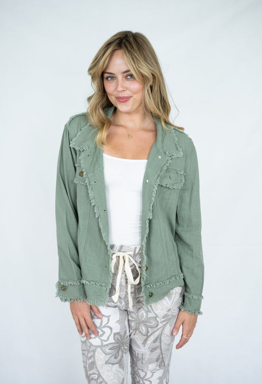 JOLIE SAULE JACKET KHAKI