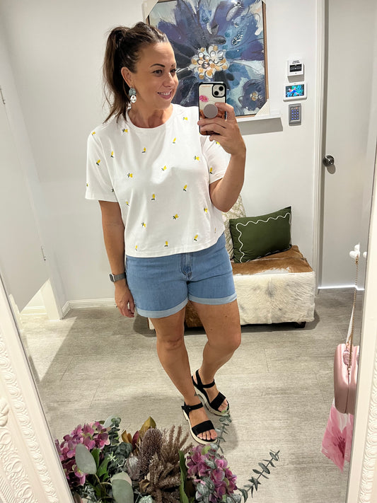 COUNTRY DENIM SHORTS LIGHT BLUE