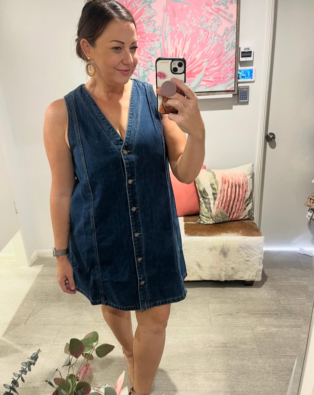 PAPER HEART DENIM DRESS