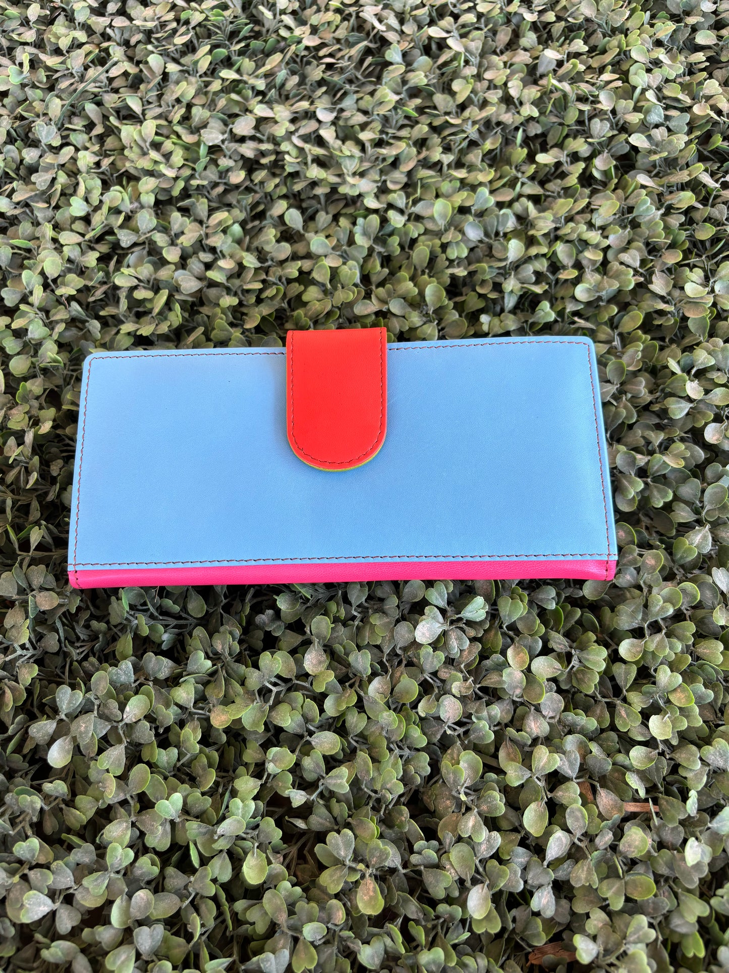 COLOUR DROP LEATHER PURSE
