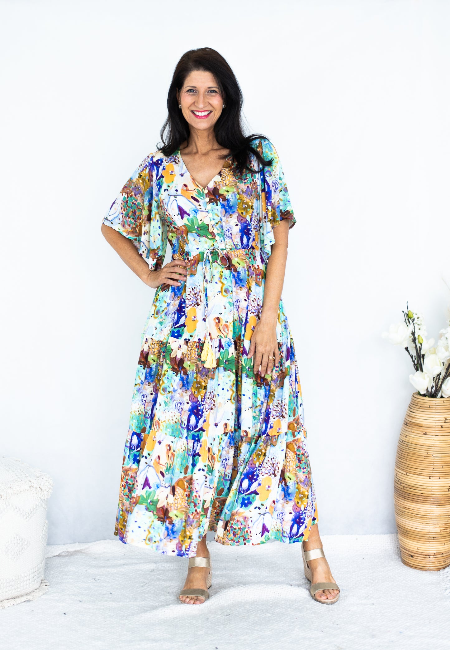 GINGER PRINT MAXI DRESS