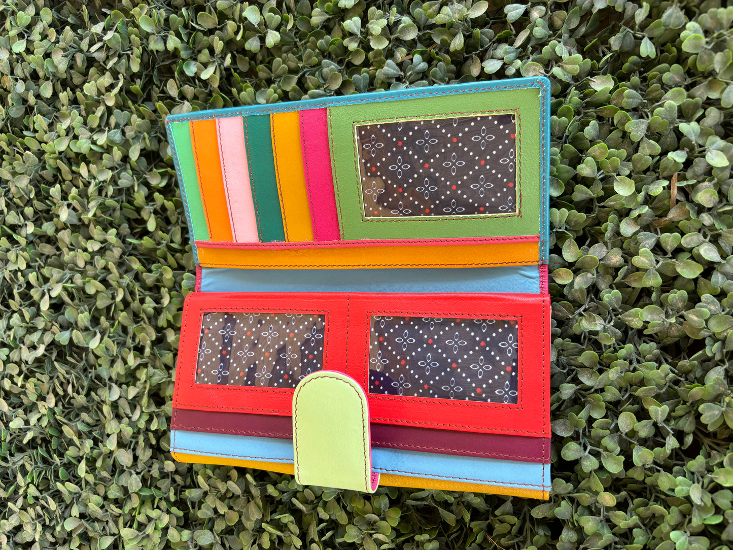 COLOUR DROP LEATHER PURSE