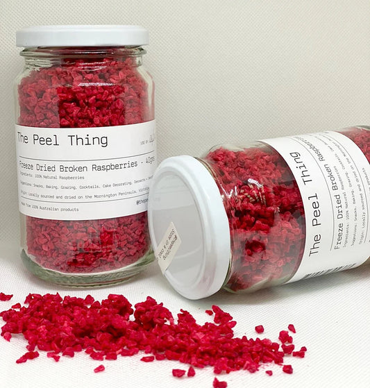 FREEZE DRIED-DICED RASPBERRIES 40G