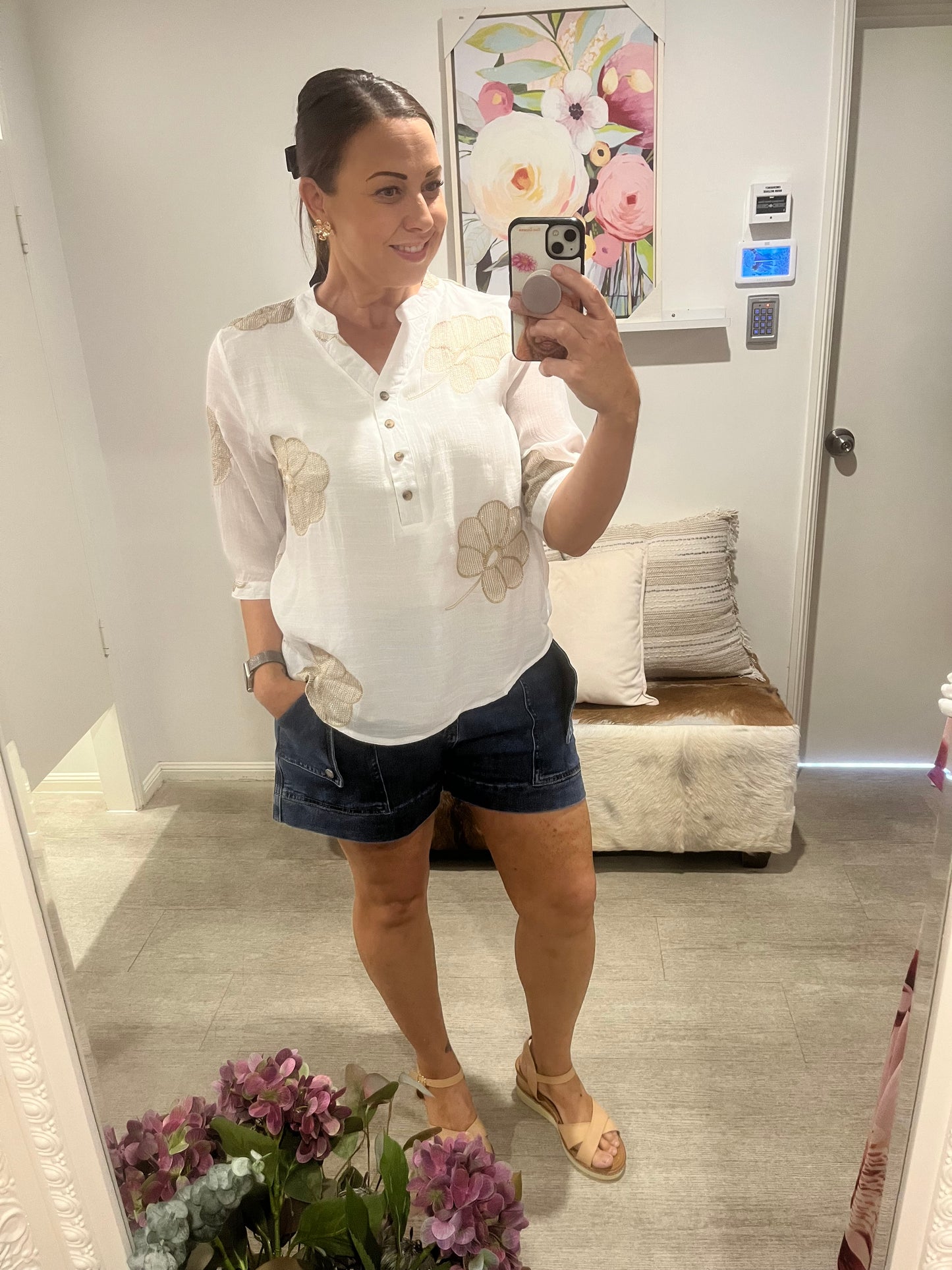 JOLIE SAULE STITCH BLOUSE