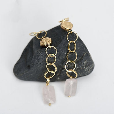 E01451 GOLDEN CHAIN EARRINGS