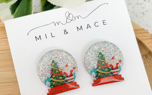 MM427 CHRISTMAS BAUABLE STUDS