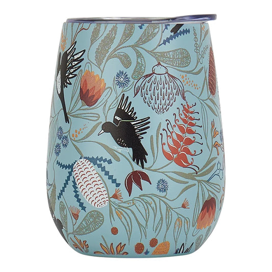 MAGPIE FLORAL WINE TUMBLER