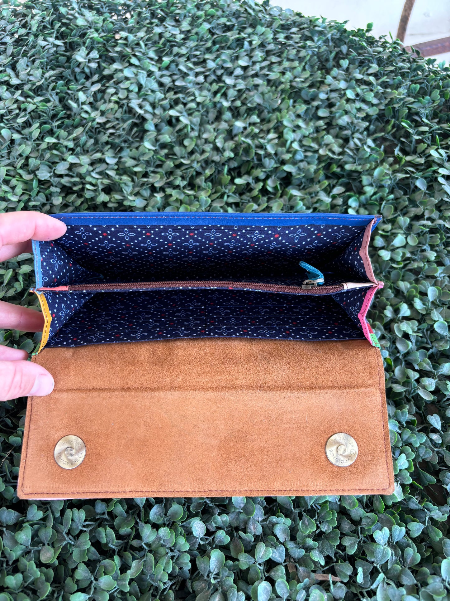 COLOUR DROP LEATHER PURSE