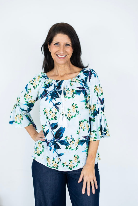SARONA FLORAL PRINT TOP