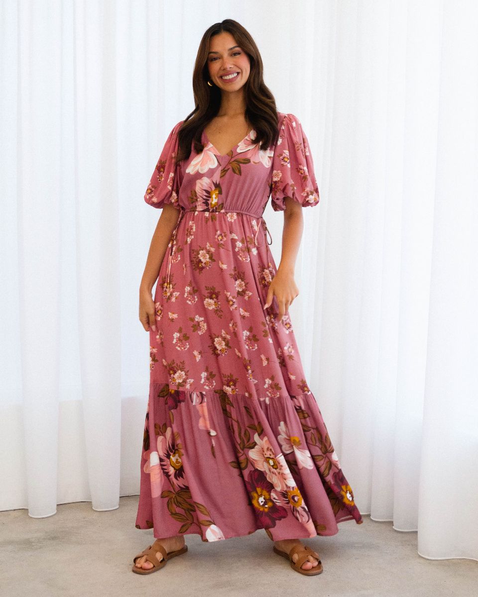 LABEL OF LOVE FIRST BLUSH MAXI DRESS