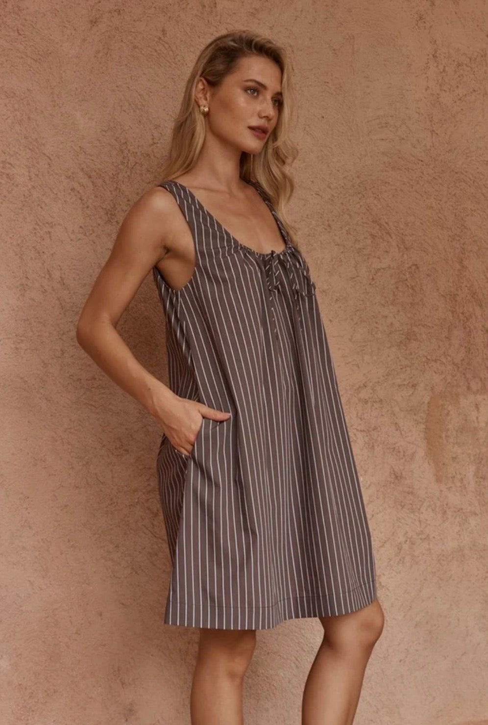 SASS NOLA STRIPE MINI DRESS