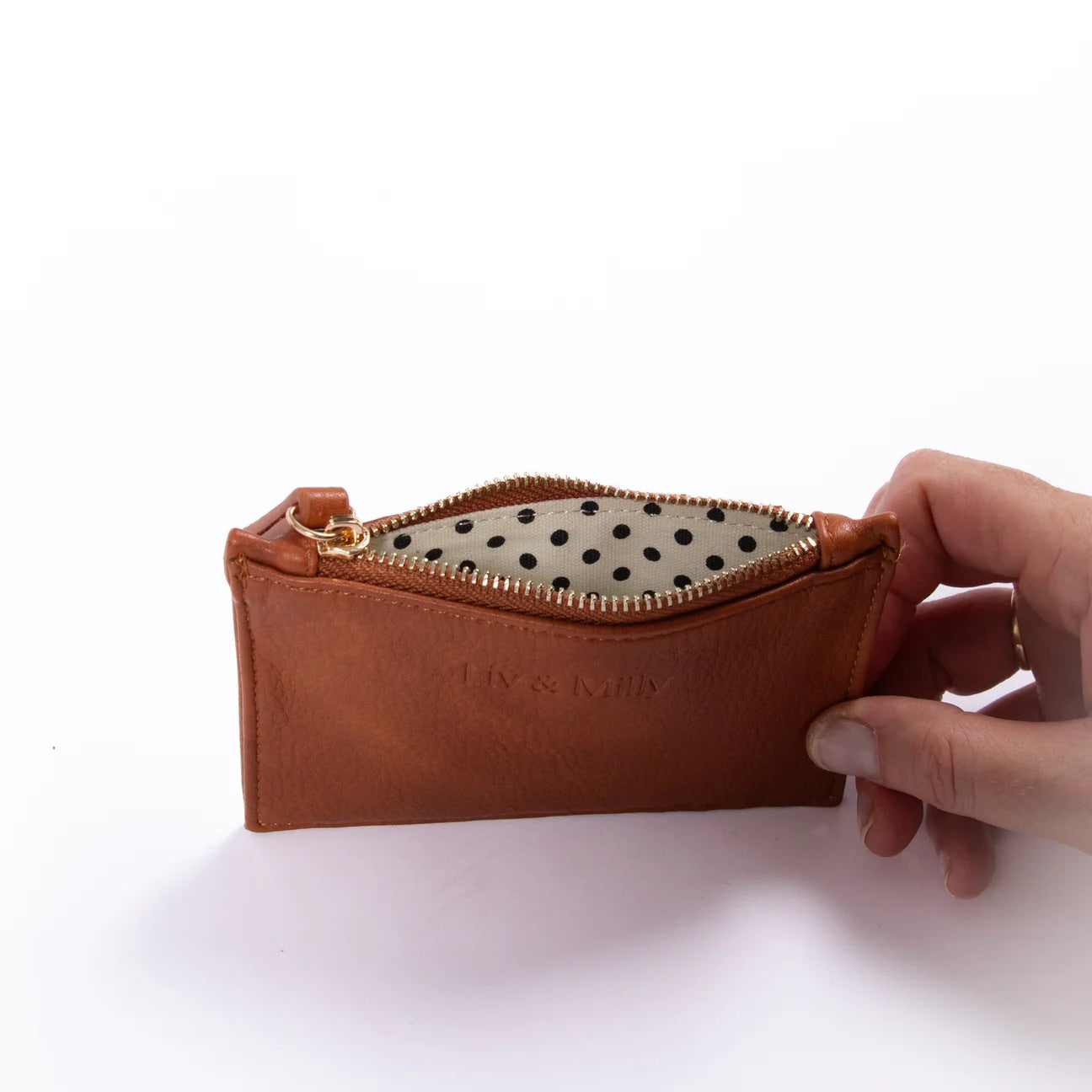 LIV & MILLY CARD WALLET TAN