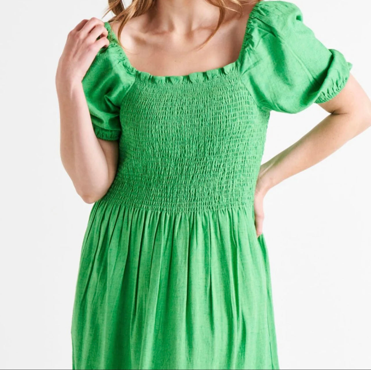 BB8212GRN INGRID DRESS