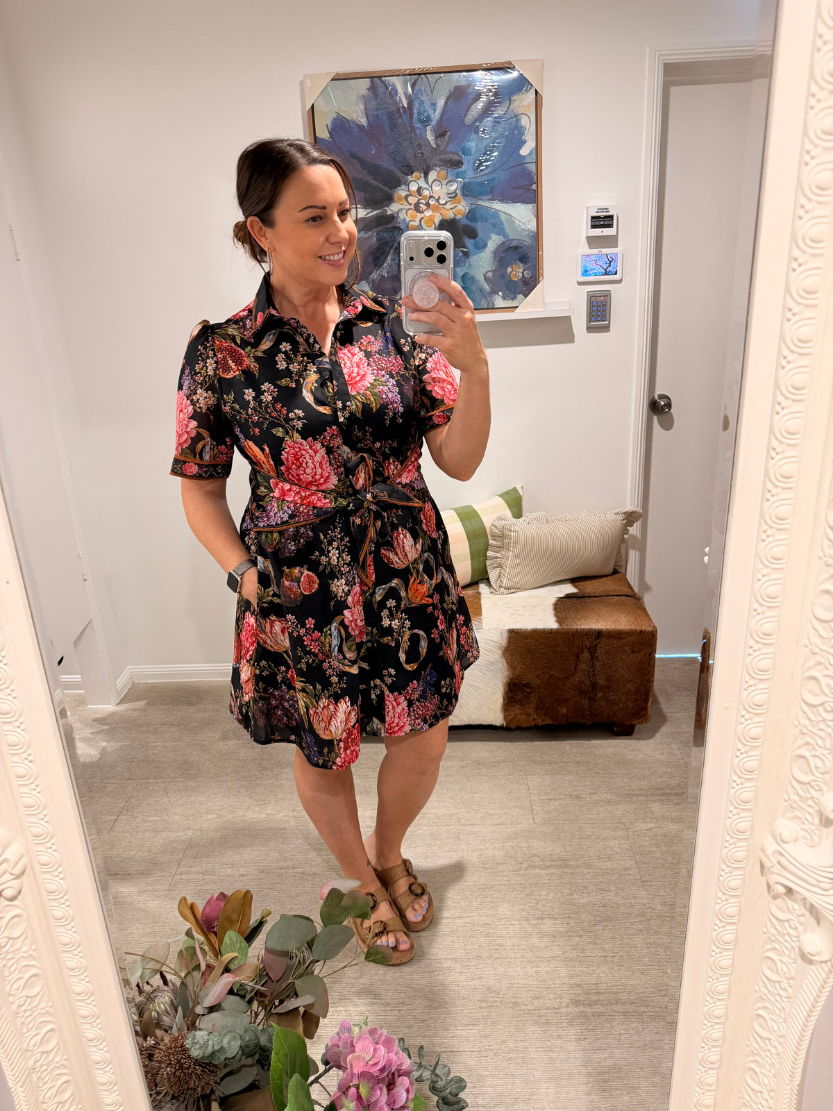 LORRAINE SPRING FLORAL MINI DRESS