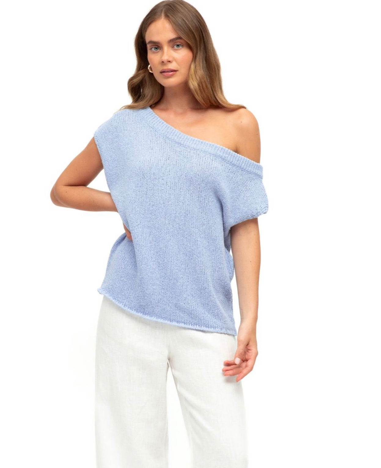 WHITE CLOSET CELINE KNIT TOP