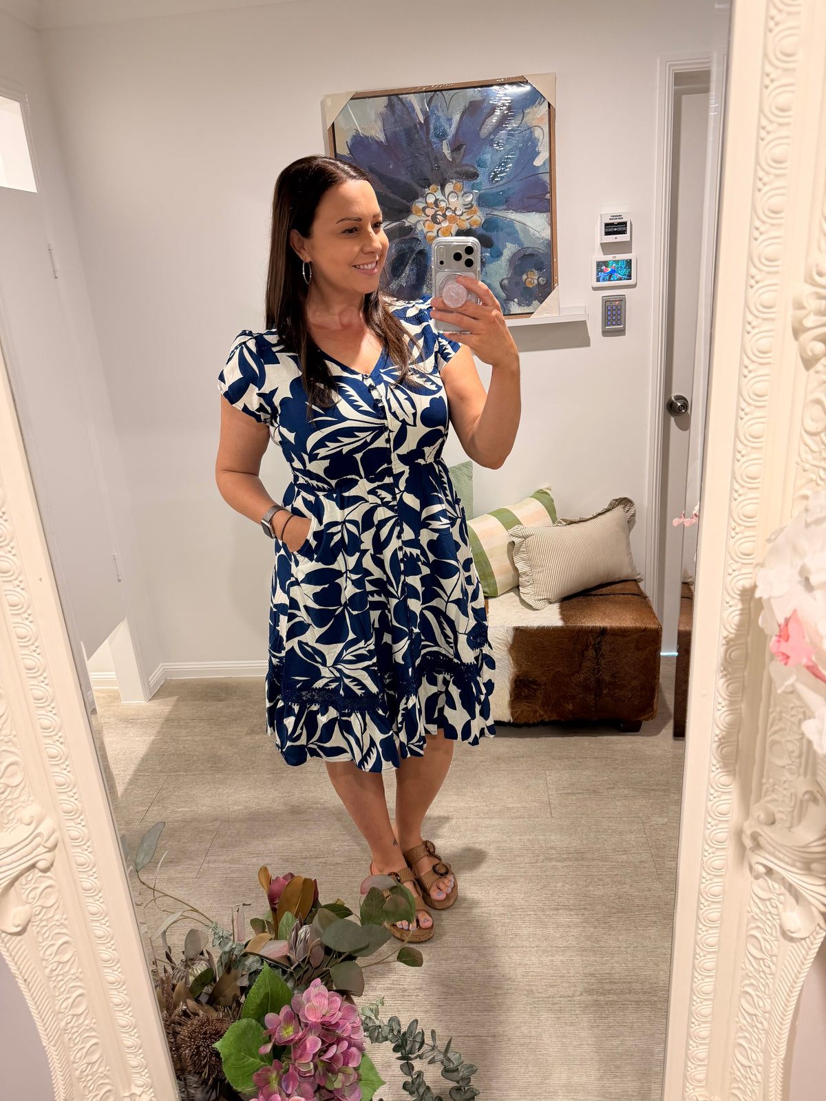CM FLORAL MINI DRESS