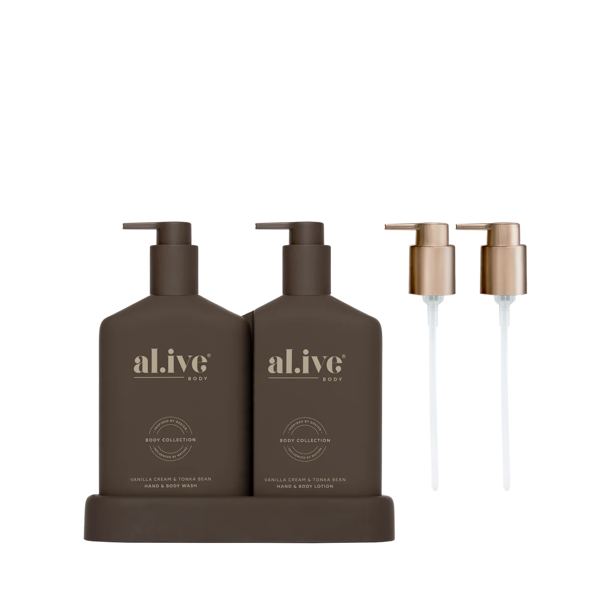 AL.IVE TRANSFORATIVE WASH & LOTION DUO VANILLA CREAM & TONKA BEAN