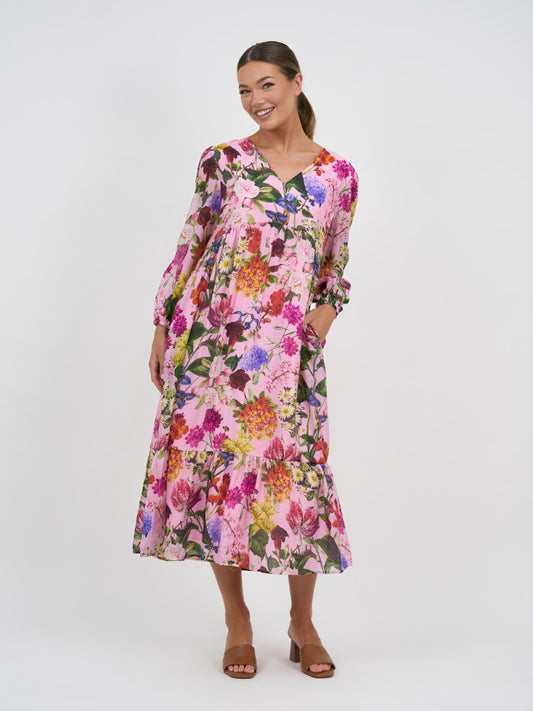 LIBERTY ROSE TIER DRESS