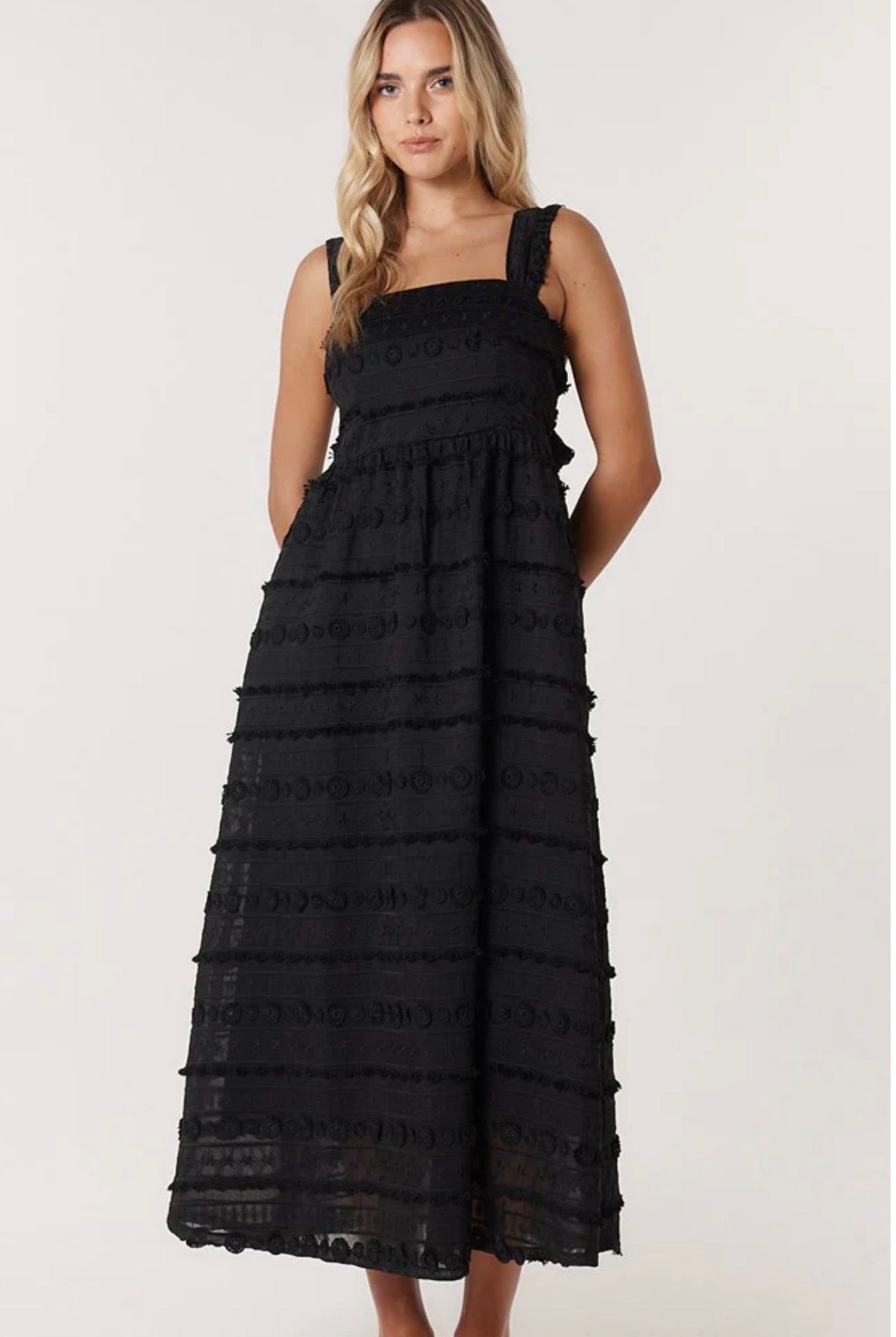 F&B SIERRA LACE DRESS BLACK