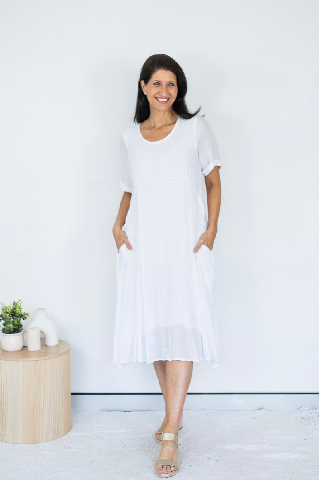 APPLEBEE DRESS WHITE