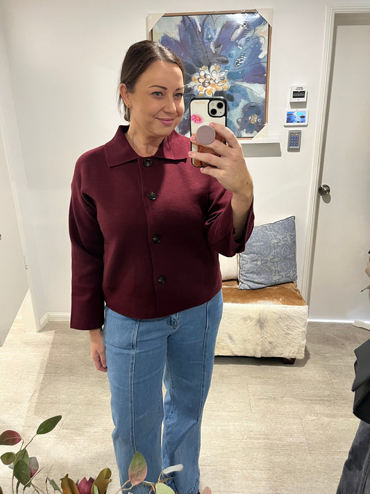 SUNNY GIRL KNIT JACKET BURG