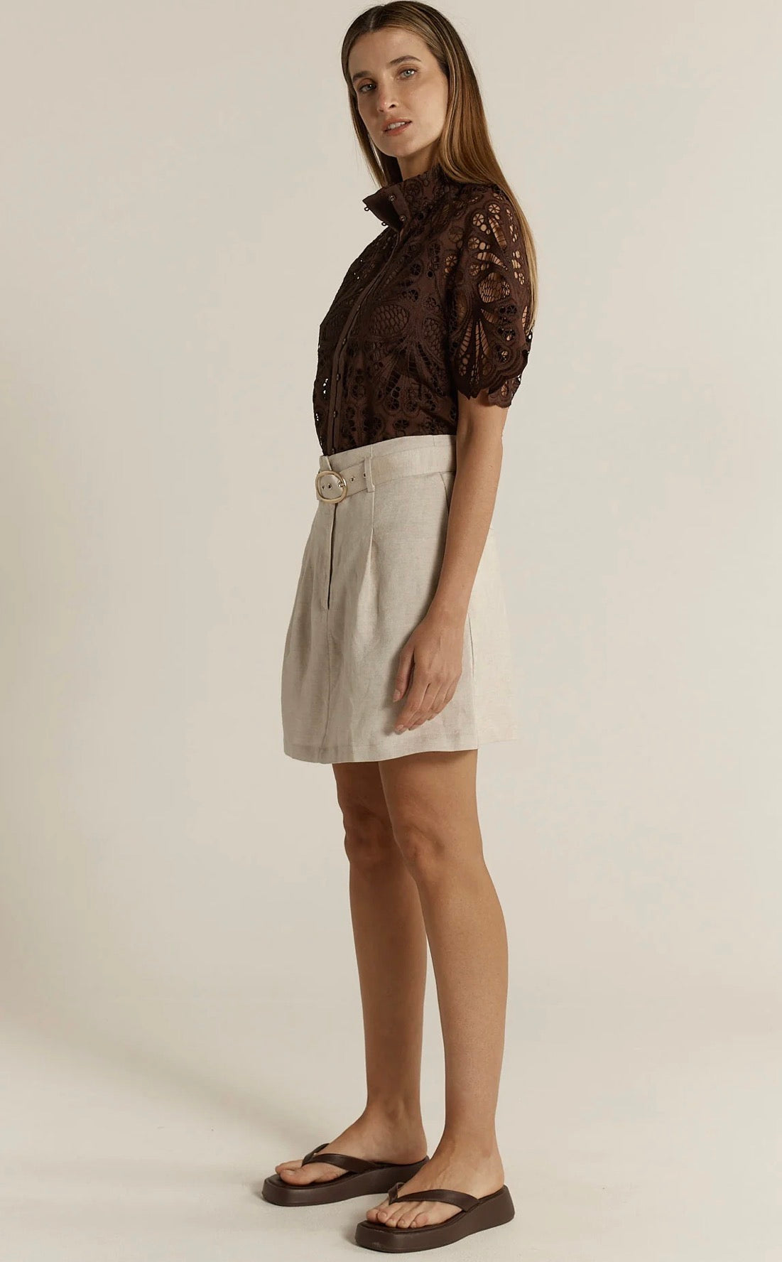 FATE & BECKER AMARA BELTED SKIRT