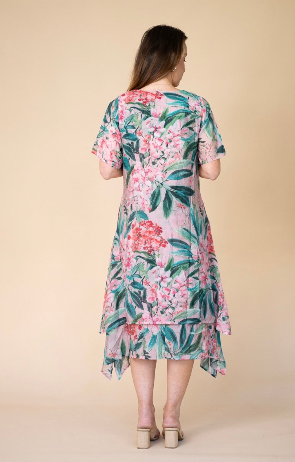 WILLOW TREE FLORALS MIDI DRESS