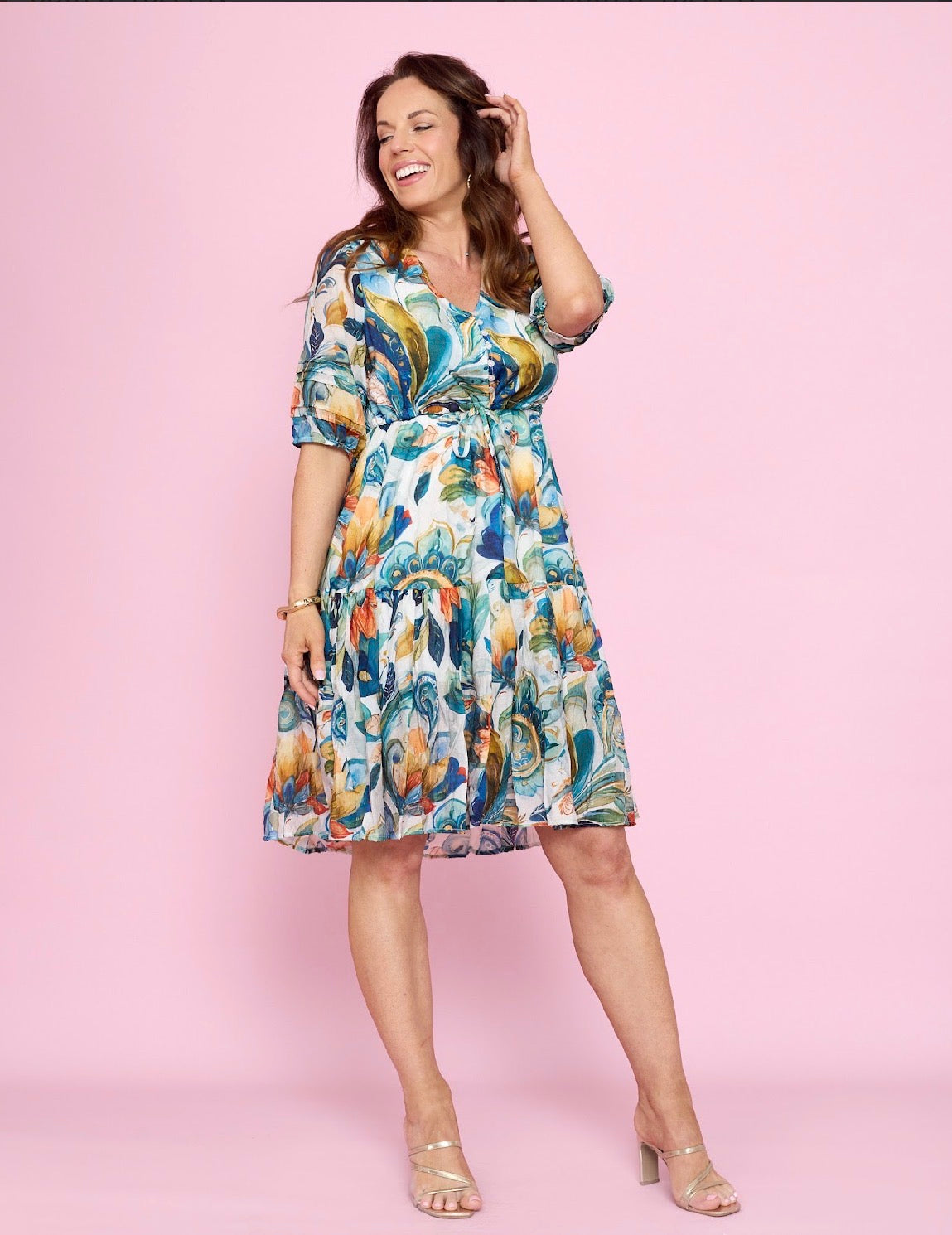JOLIE SAULE MINI WAVES DRESS