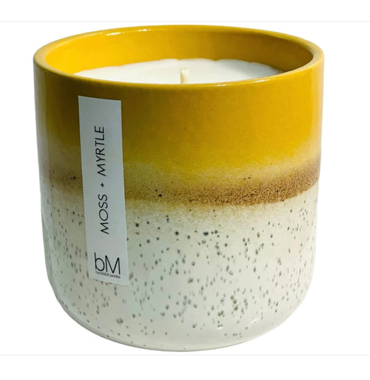 CERAMIC MUSTARD MOSS+MYRTLE