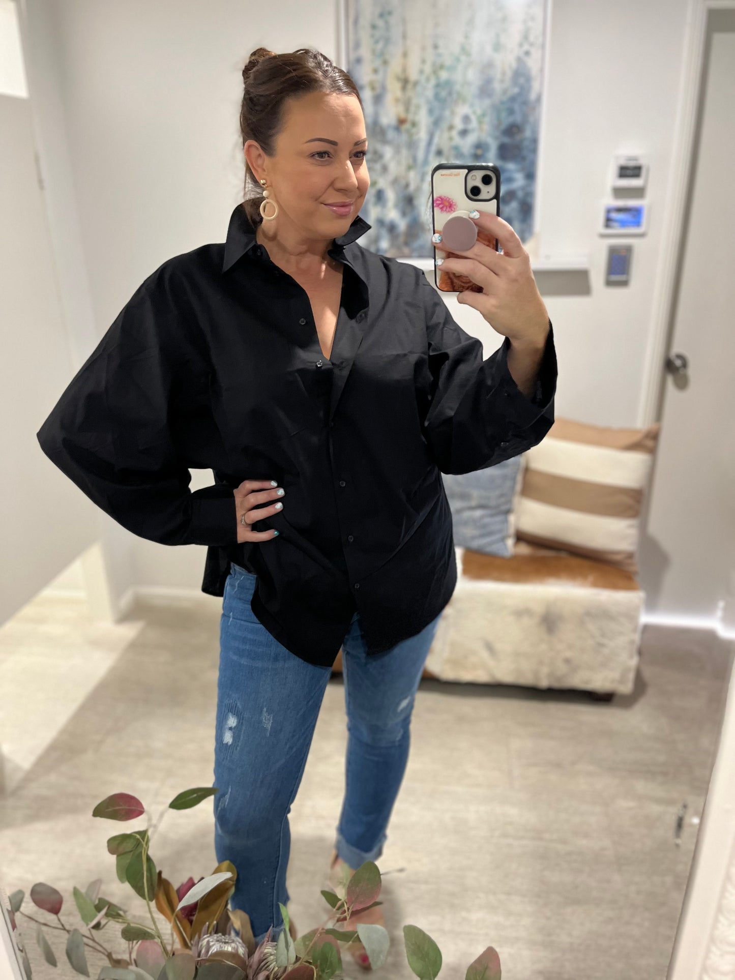 SASS NOLAN TOP BLACK