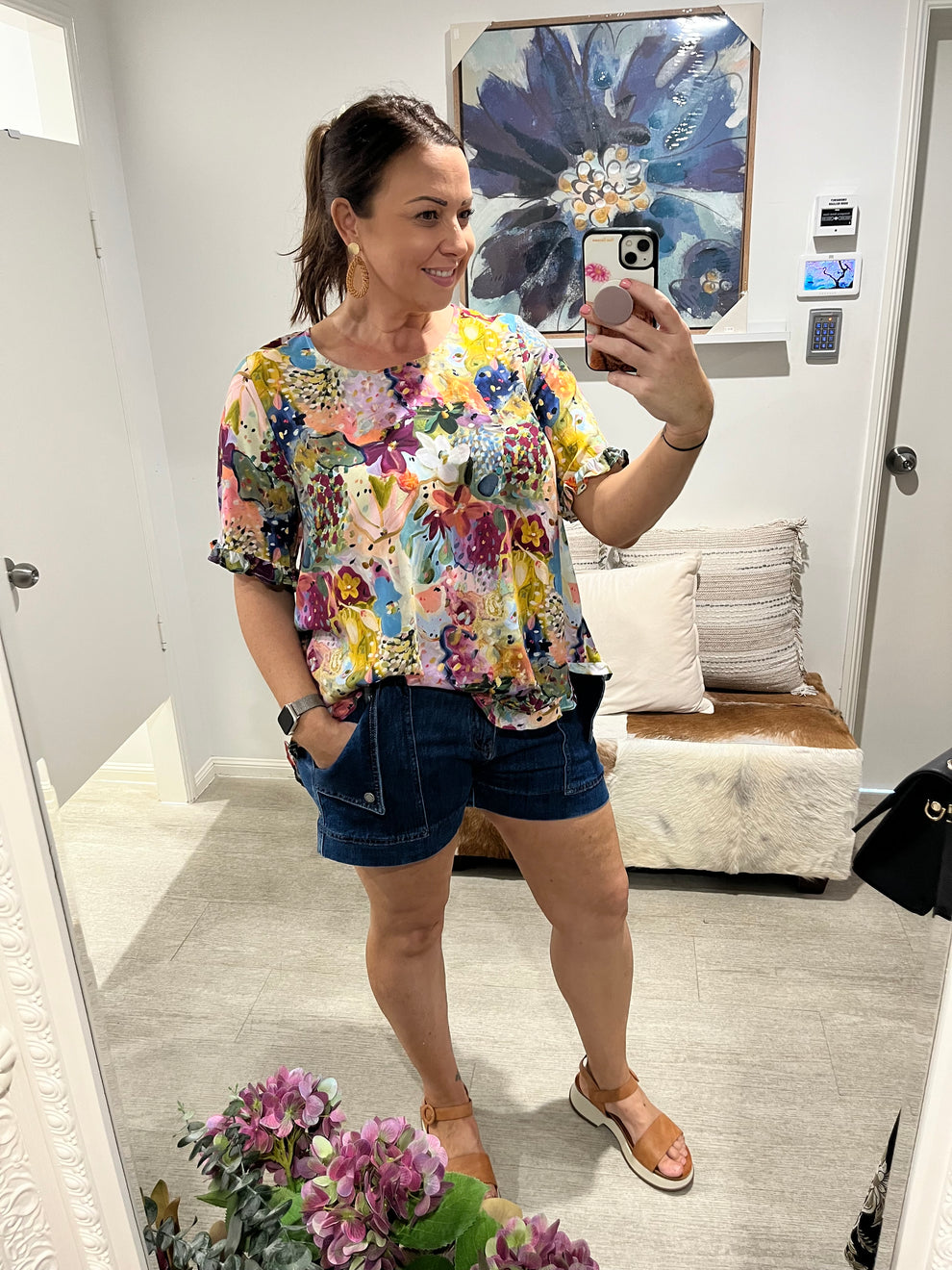 JENNA ZODIAC ZONE SHORT DENIM