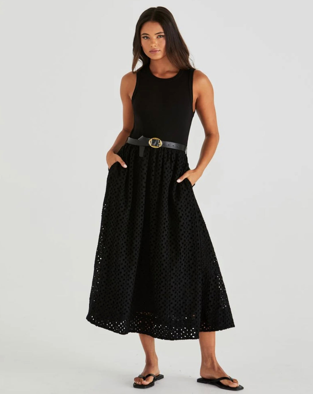 SASS PATTIE DRESS BLACK