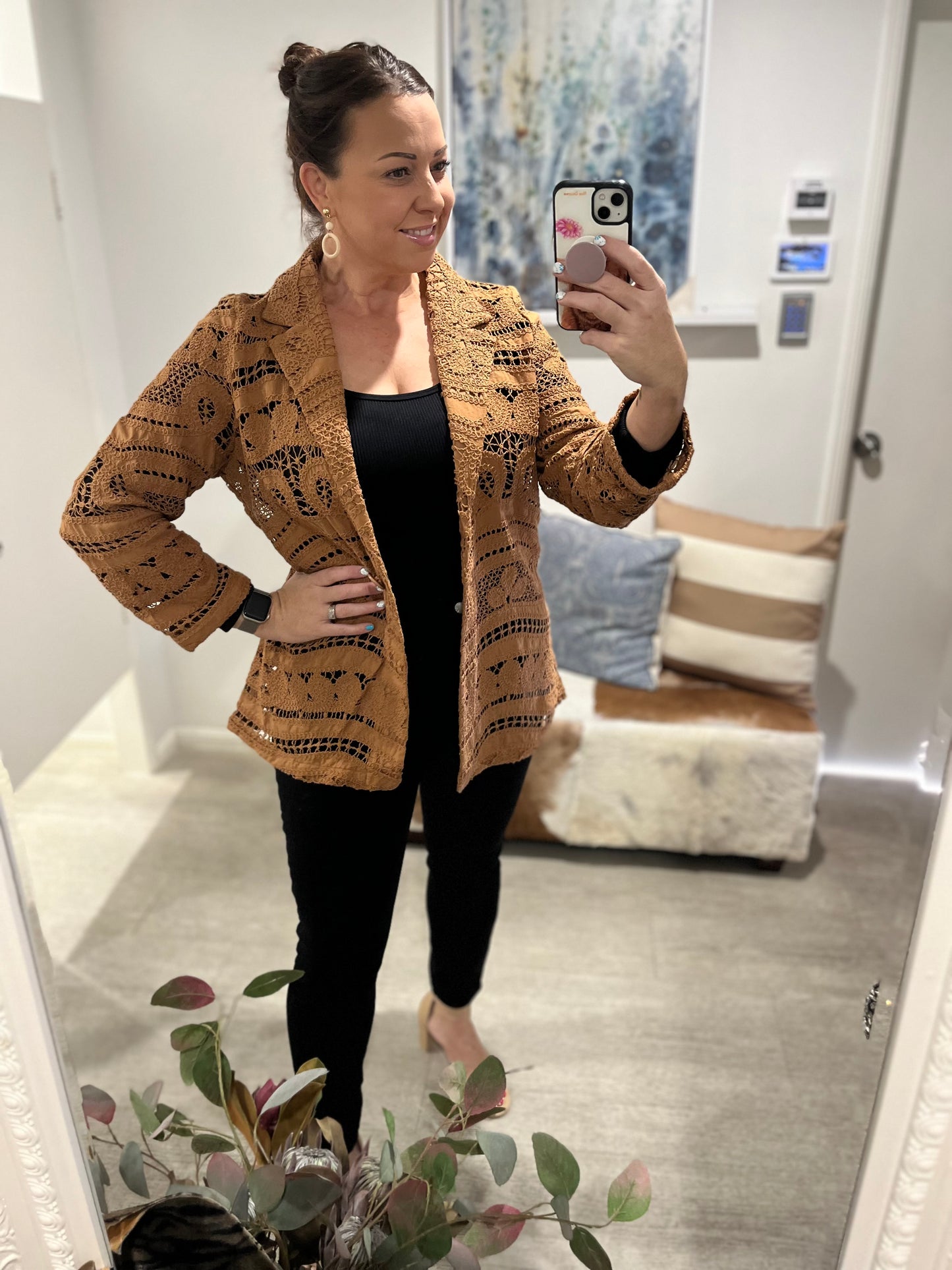 WORTH IT BLAZER CINNAMON