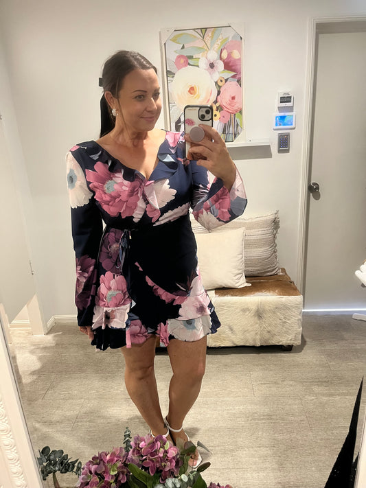 STYLE STATE MINDY DRESS NAVY