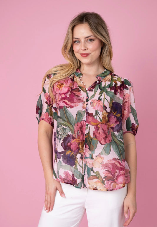 FRIA SELMA FLORAL BLOUSE