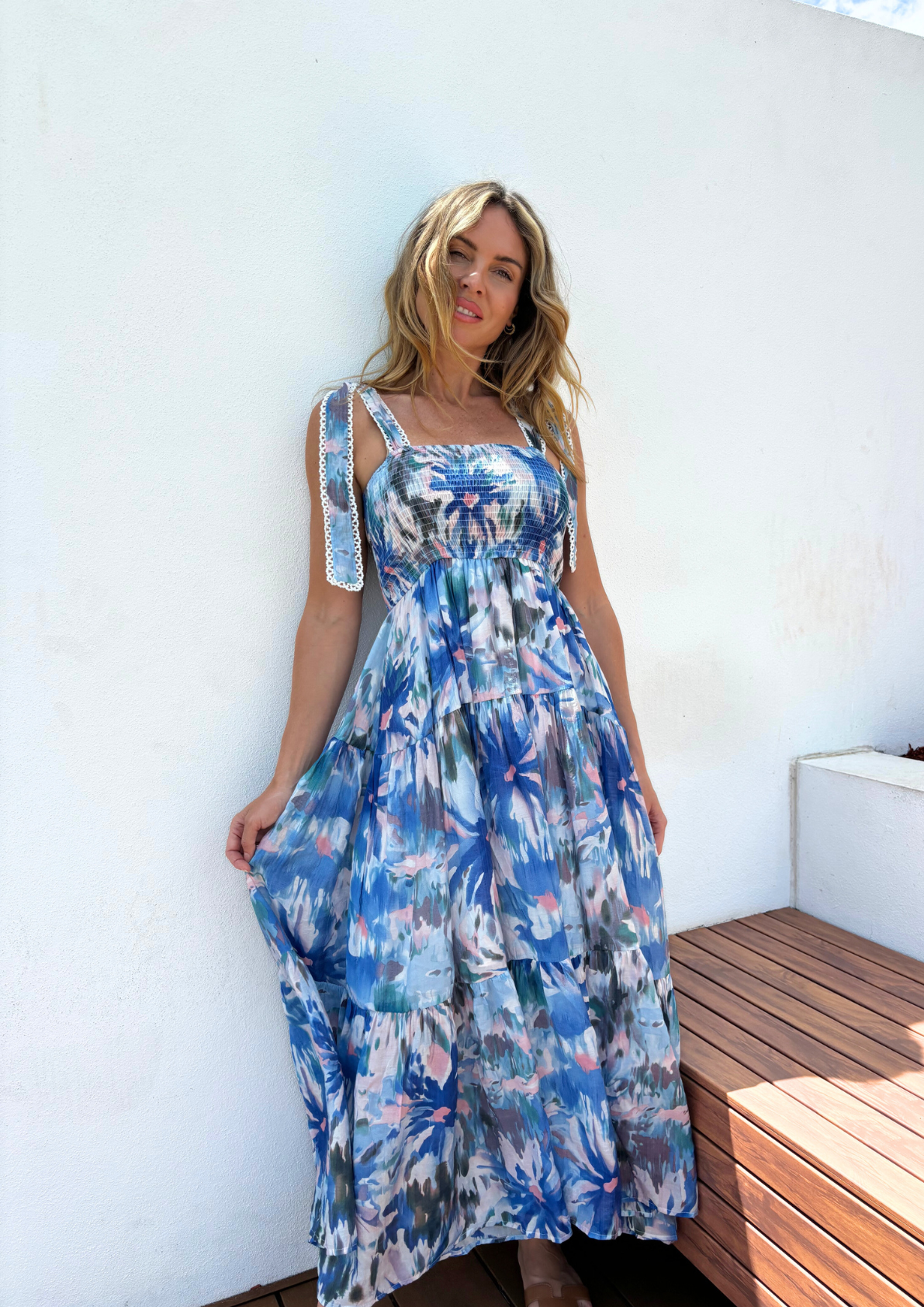 AMAL SHEER MAXI DRESS