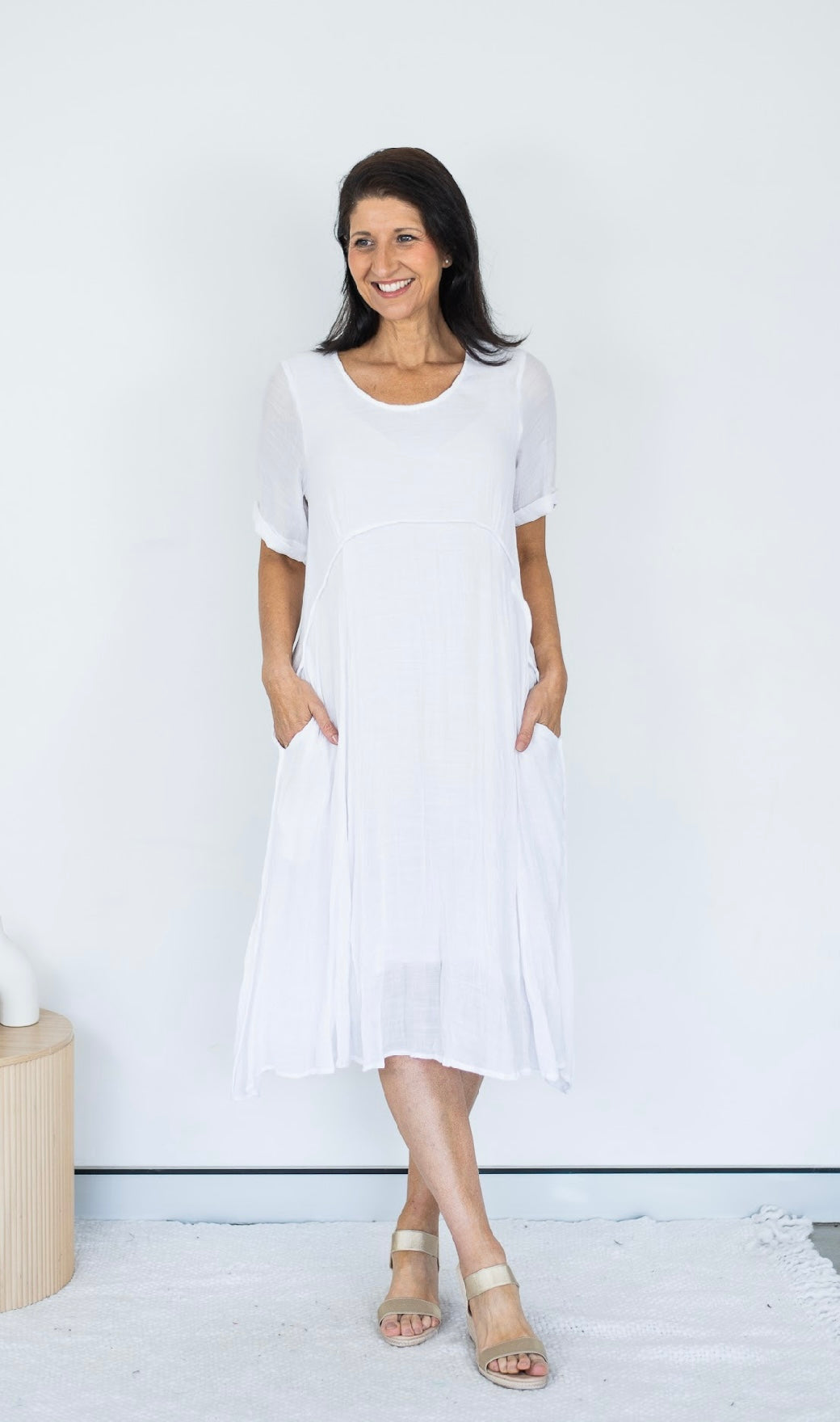 APPLEBEE DRESS WHITE