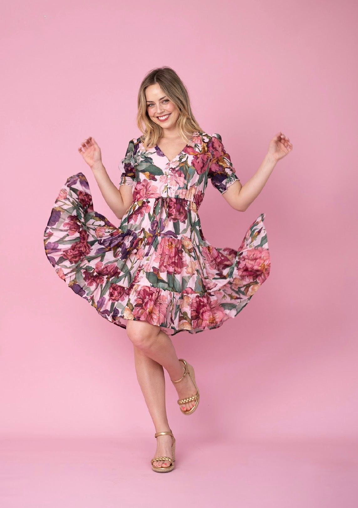 FRIA FLORAL SELMA MINI DRESS