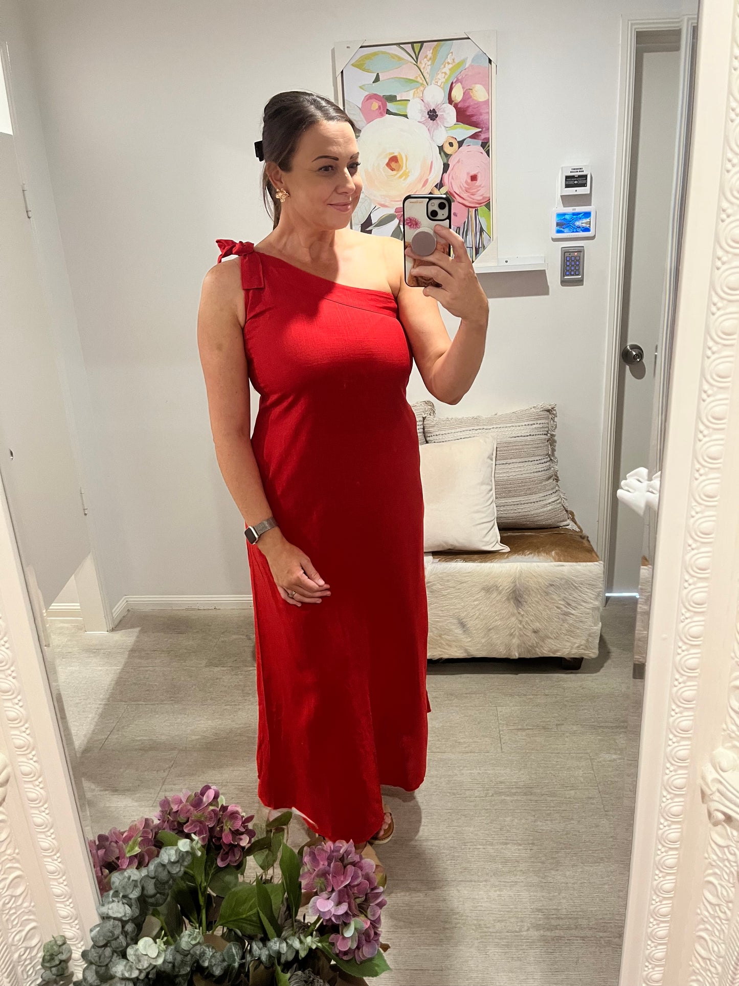 LABEL OF LOVE TIA ONE SHOULDER DRESS